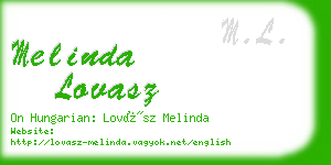 melinda lovasz business card